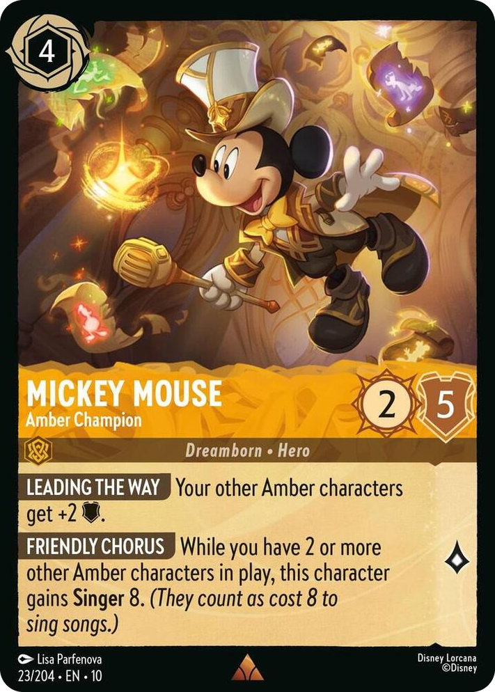 0023 Mickey Mouse - Amber Champion Rare Whispers in the Well