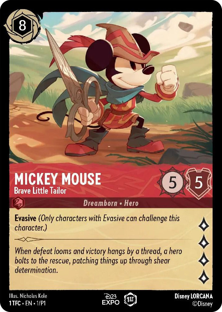 0001 Mickey Mouse - Brave Little Tailor Promo D23 Promos