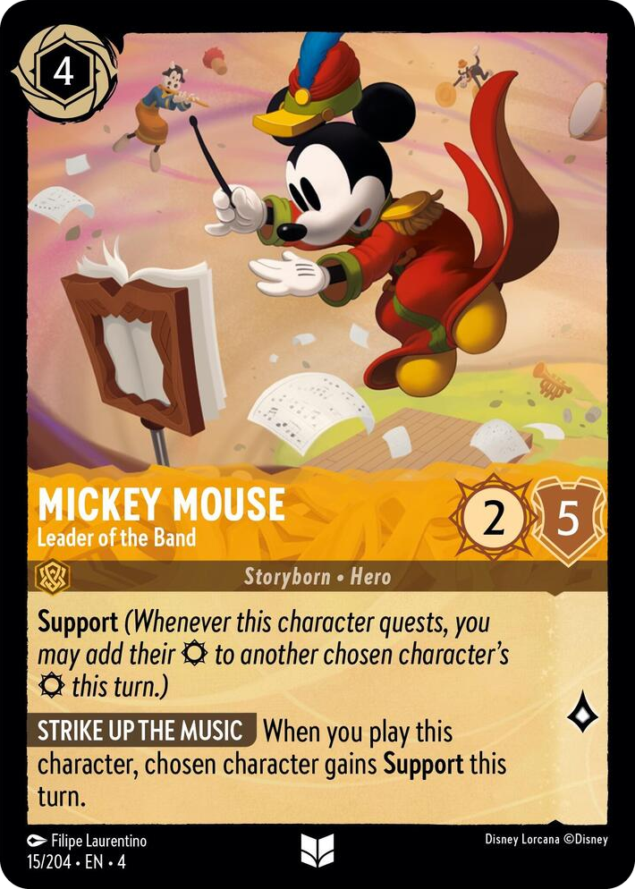 0015 Mickey Mouse - Leader of the Band Uncommon Ursula's Return