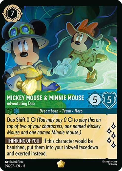 0099 Mickey Mouse & Minnie Mouse - Adventuring Duo Legendary Attack of the Vine!