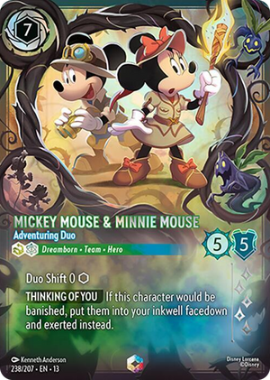 0238 Mickey Mouse & Minnie Mouse - Adventuring Duo (Enchanted) Enchanted Attack of the Vine!