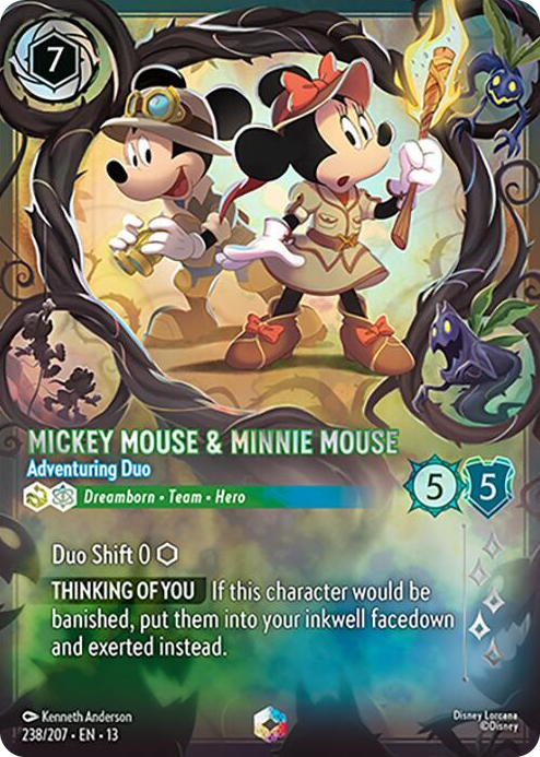 0238 Mickey Mouse & Minnie Mouse - Adventuring Duo (Enchanted) Enchanted Attack of the Vine!