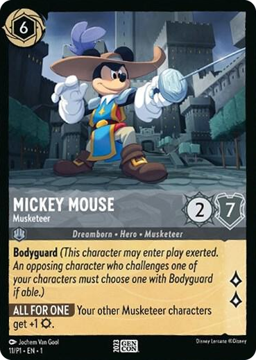 0011 Mickey Mouse - Musketeer Promo Disney Lorcana Promo Cards