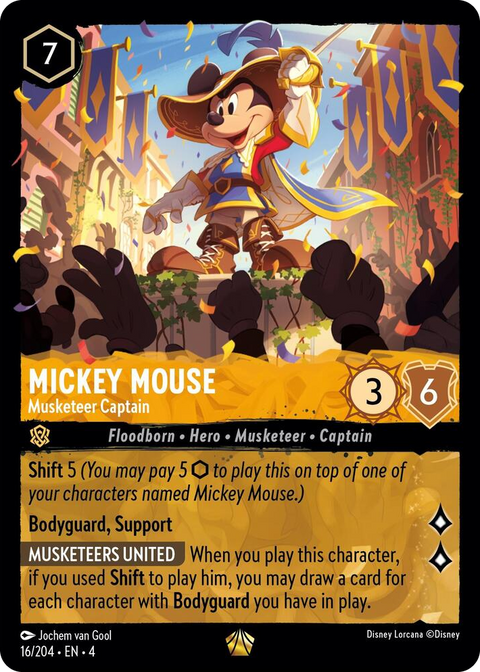 0016 Mickey Mouse - Musketeer Captain Legendary Ursula's Return
