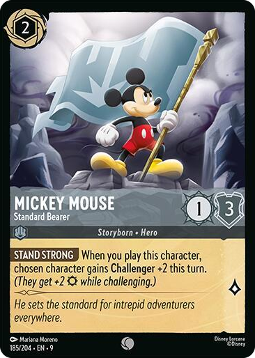 0185 Mickey Mouse - Standard Bearer Common Fabled