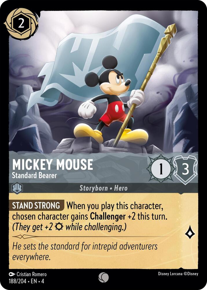 0188 Mickey Mouse - Standard Bearer Common Ursula's Return