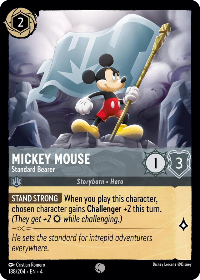 0188 Mickey Mouse - Standard Bearer Common Ursula's Return