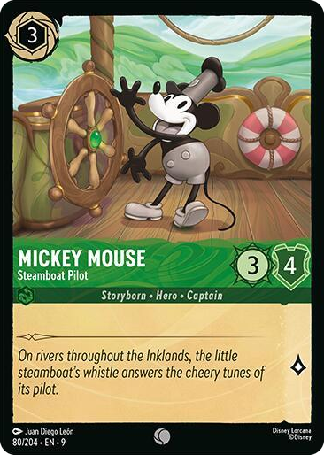 0080 Mickey Mouse - Steamboat Pilot Common Fabled
