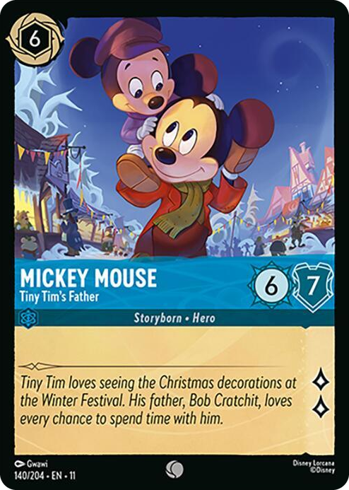 0140 Mickey Mouse - Tiny Tim's Father Common Winterspell