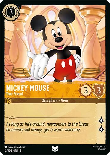 0013 Mickey Mouse - True Friend Uncommon Fabled