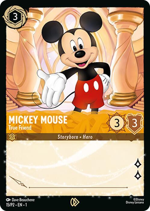 0015 Mickey Mouse - True Friend Promo Disney Lorcana Promo Cards