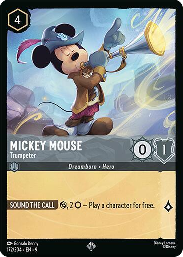 0172 Mickey Mouse - Trumpeter Super Rare Fabled
