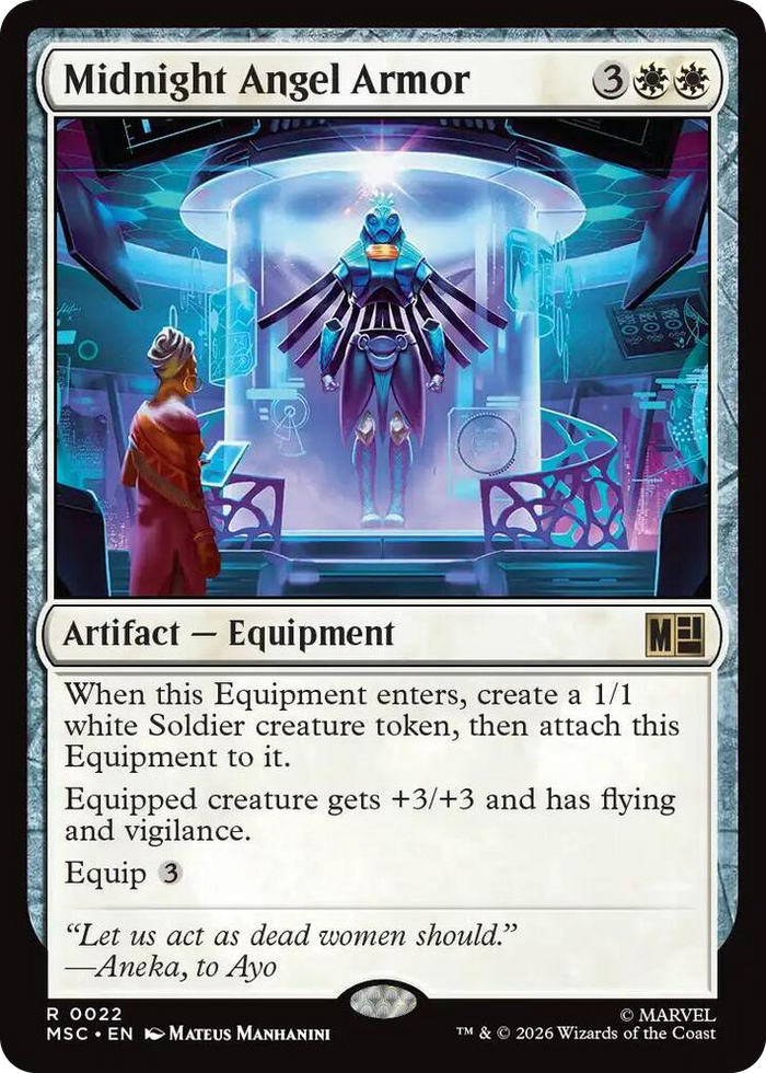 Midnight Angel Armor #22 R - Commander: Marvel Super Heroes Pokemon card