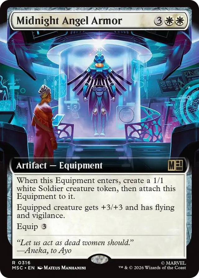 0316 Midnight Angel Armor (Extended Art) R Commander: Marvel Super Heroes
