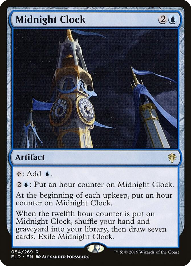 0054 Midnight Clock R Throne of Eldraine