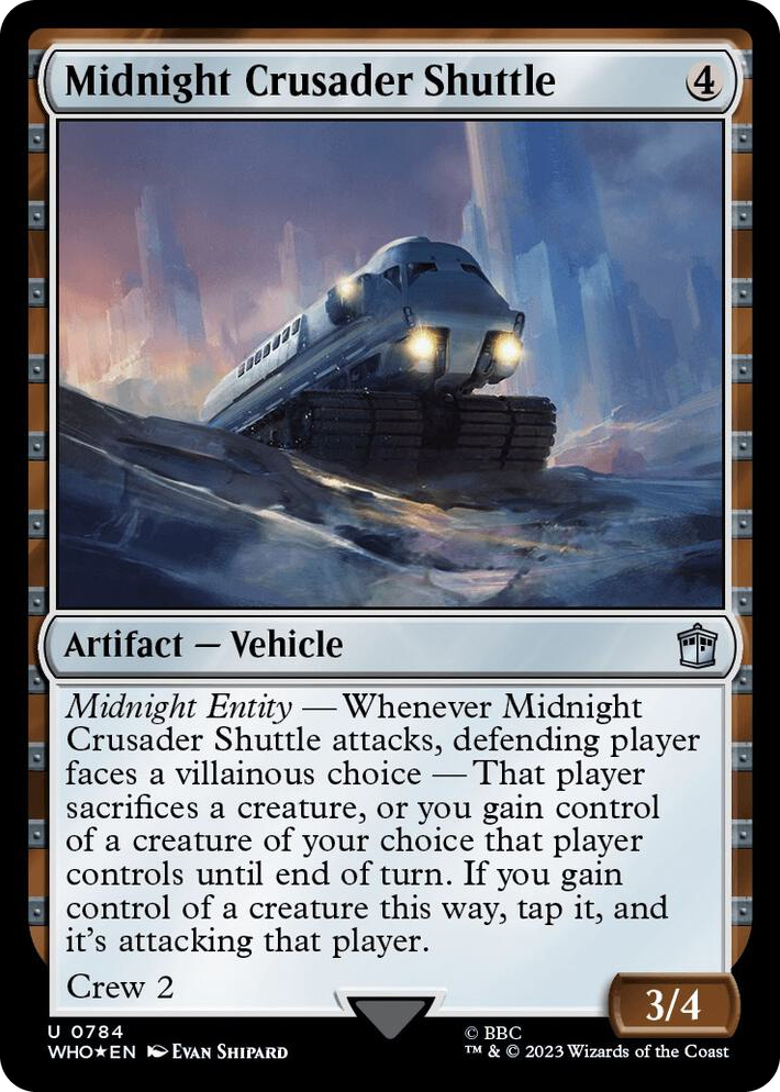 0784 Midnight Crusader Shuttle (Surge Foil) U Universes Beyond: Doctor Who