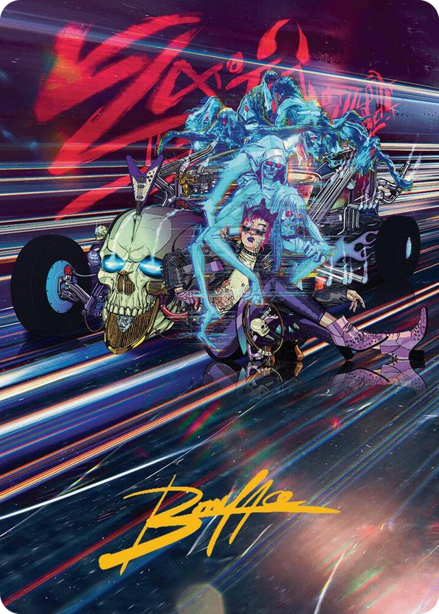 0038 Midnight Mangler Art Card (Gold-Stamped Signature) S Art Series: Aetherdrift