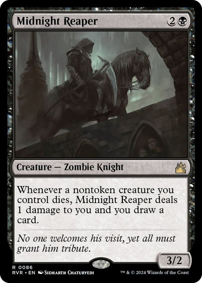 Midnight Reaper #86 R - Ravnica Remastered Pokemon card