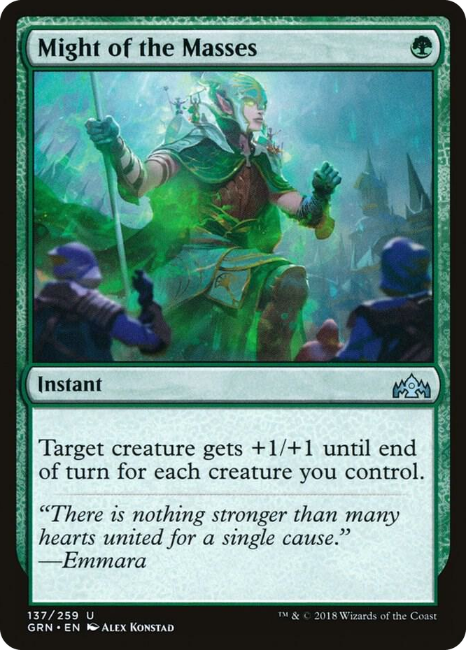 0137 Might of the Masses U Guilds of Ravnica