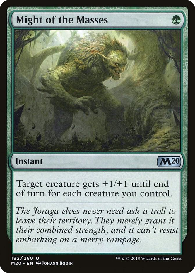 0182 Might of the Masses U Core Set 2020
