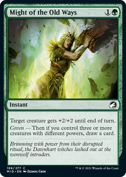 0189 Might of the Old Ways C Innistrad: Midnight Hunt