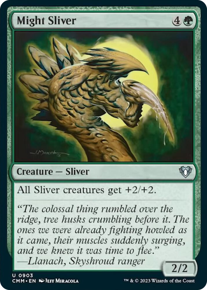 0903 Might Sliver U Commander Masters