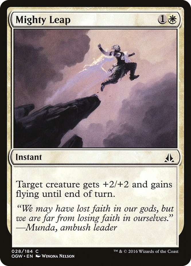 Mighty Leap #28 C - Oath of the Gatewatch Pokemon card