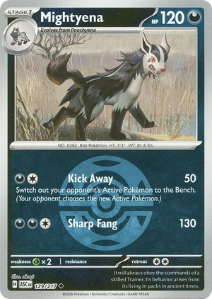 0129 Mightyena - 129/217 (Dusk Ball) Uncommon Ascended Heroes