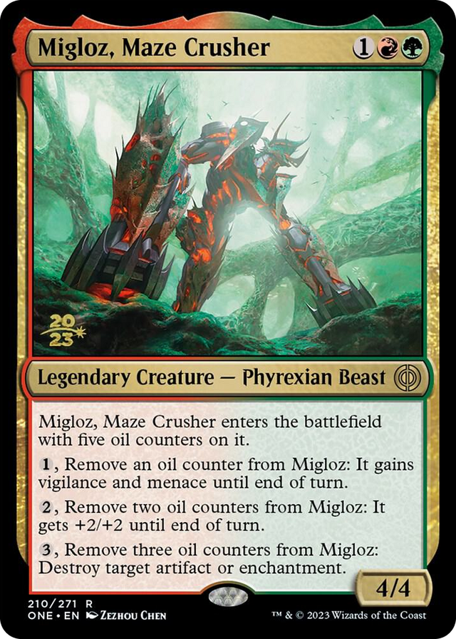 0210 Migloz, Maze Crusher R Prerelease Cards