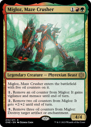 0210 Migloz, Maze Crusher R Promo Pack: Phyrexia: All Will Be One