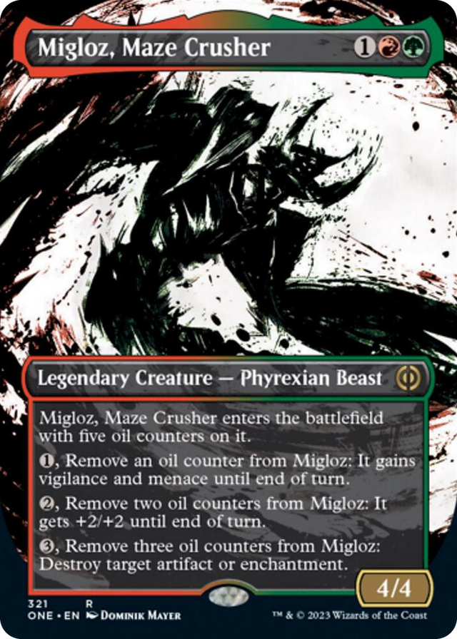 0321 Migloz, Maze Crusher (Showcase) R Phyrexia: All Will Be One