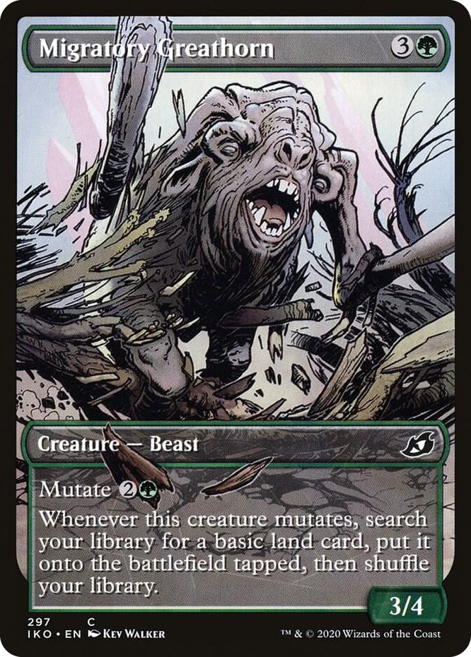 0297 Migratory Greathorn (Showcase) C Lair of Behemoths