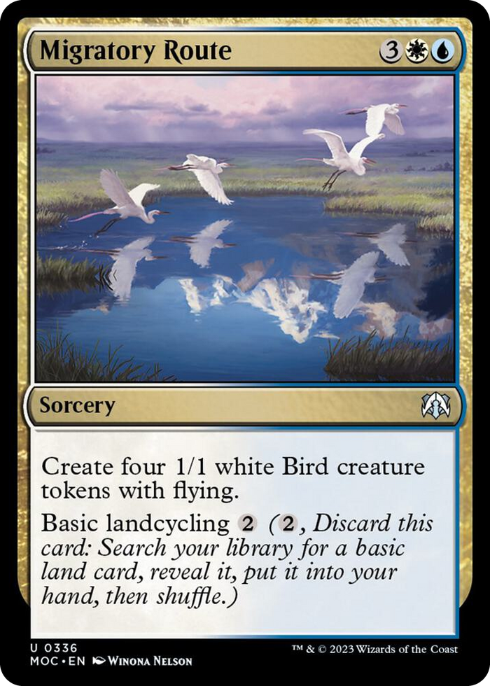 Migratory Route #336 U - Commander: March of the Machine Pokemon card