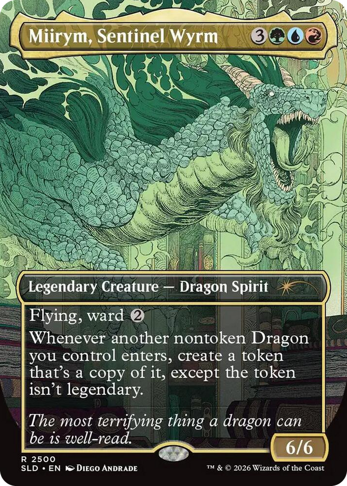 Miirym, Sentinel Wyrm #2500 R - Secret Lair Drop Series Pokemon card