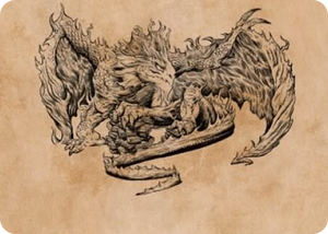 0071 Miirym, Sentinel Wyrm Art Card S Art Series: Commander Legends: Battle for Baldur's Gate