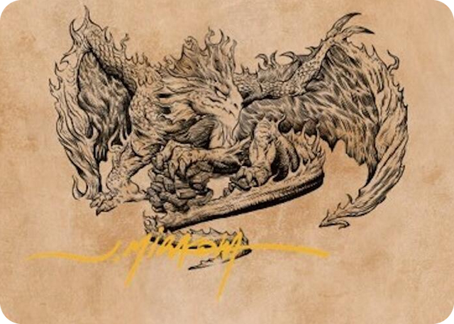 0071 Miirym, Sentinel Wyrm Art Card (Gold-Stamped Signature) S Art Series: Commander Legends: Battle for Baldur's Gate