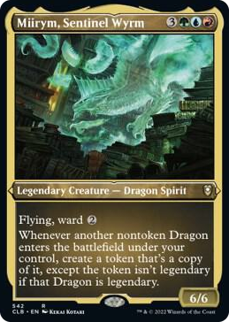 Miirym, Sentinel Wyrm (Foil Etched) #542 R - Commander Legends: Battle for Baldur's Gate Pokemon card
