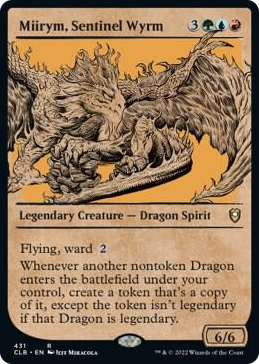 Miirym, Sentinel Wyrm (Showcase) #431 R - Commander Legends: Battle for Baldur's Gate Pokemon card