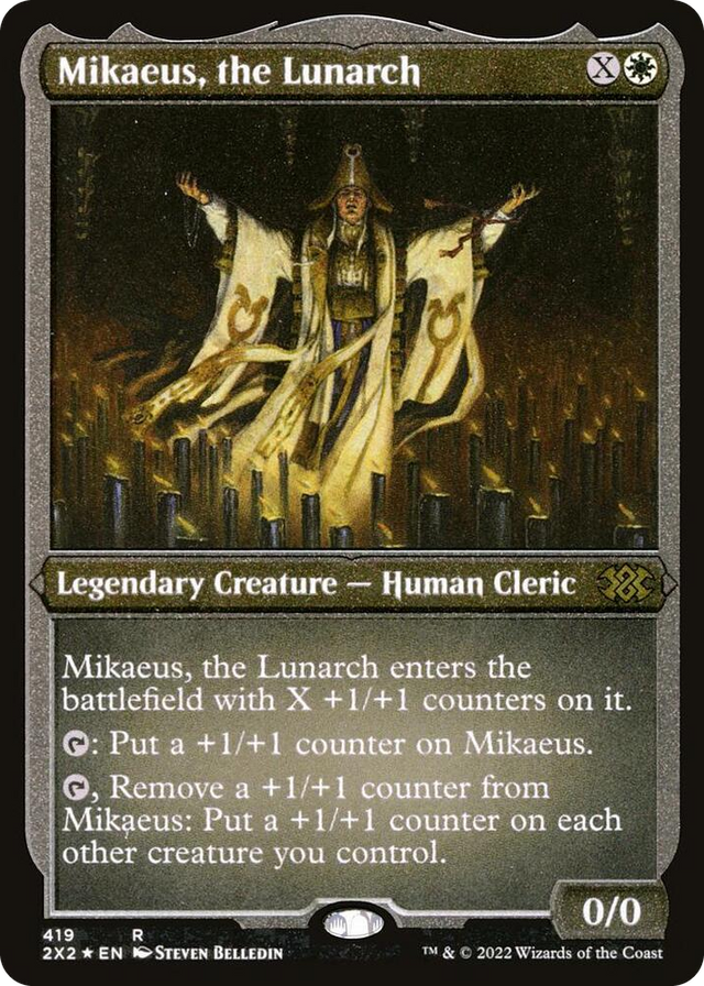 0419 Mikaeus, the Lunarch (Foil Etched) R Double Masters 2022