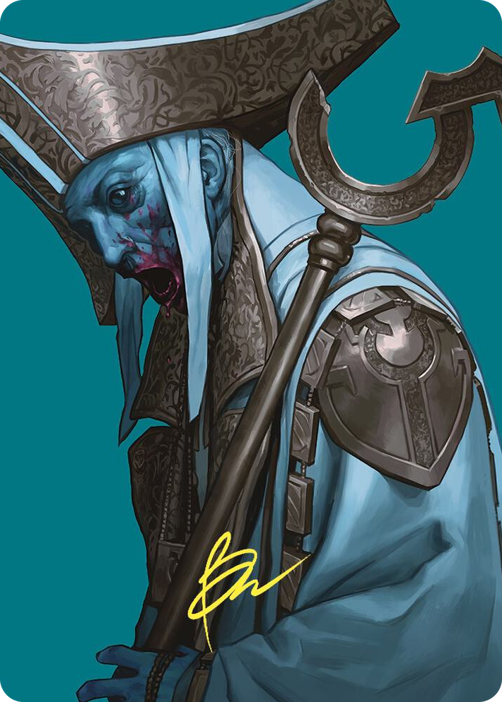 0054 Mikaeus, the Unhallowed Art Card (Gold-Stamped Signature) S Art Series: Commander Masters