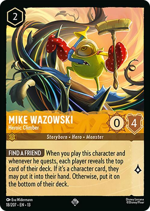 0018 Mike Wazowski - Heroic Climber Super Rare Attack of the Vine!