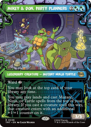 0246 Mikey & Don, Party Planners (Showcase) R Teenage Mutant Ninja Turtles