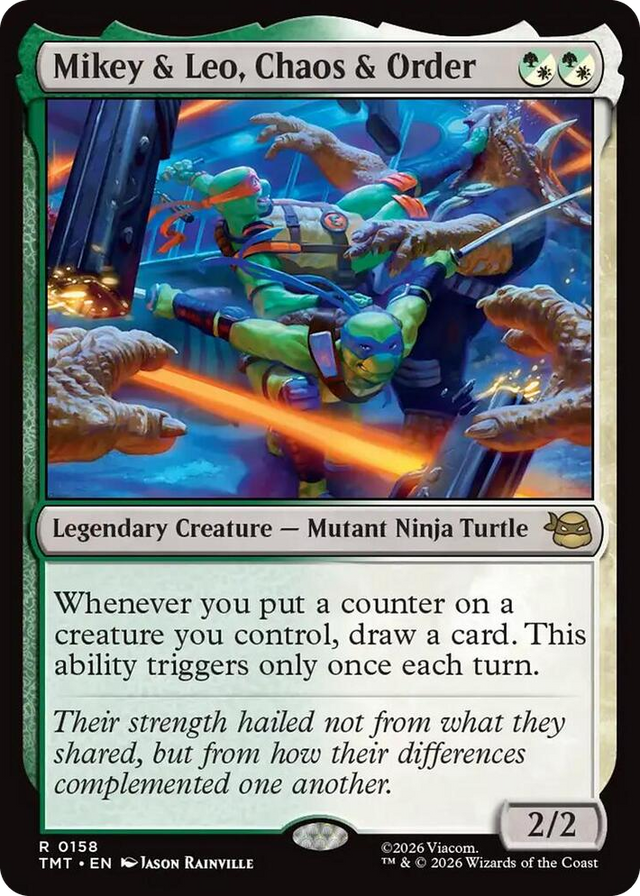 0158 Mikey & Leo, Chaos & Order R Teenage Mutant Ninja Turtles