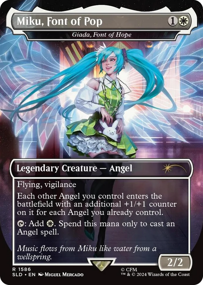 1586 Miku, Font of Pop - Giada, Font of Hope R Secret Lair Drop Series
