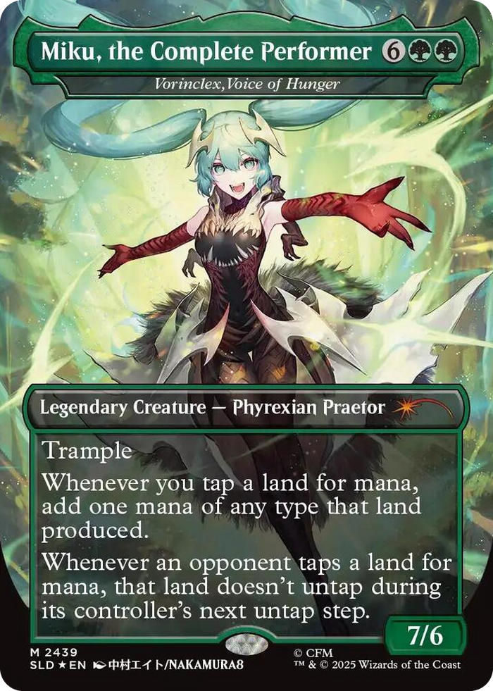 Miku, the Complete Performer - Vorinclex, Voice of Hunger #2439 M - Secret Lair Drop Series Pokemon card