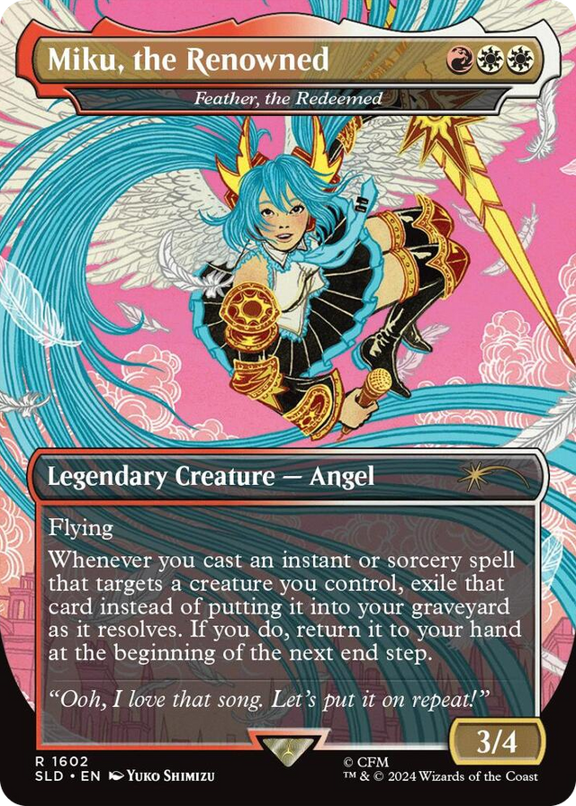 1602 Miku, the Renowned - Feather, the Redeemed R Secret Lair Drop Series
