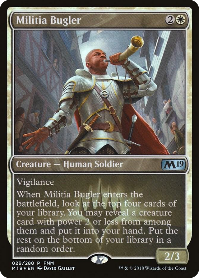 0029 Militia Bugler P FNM Promos