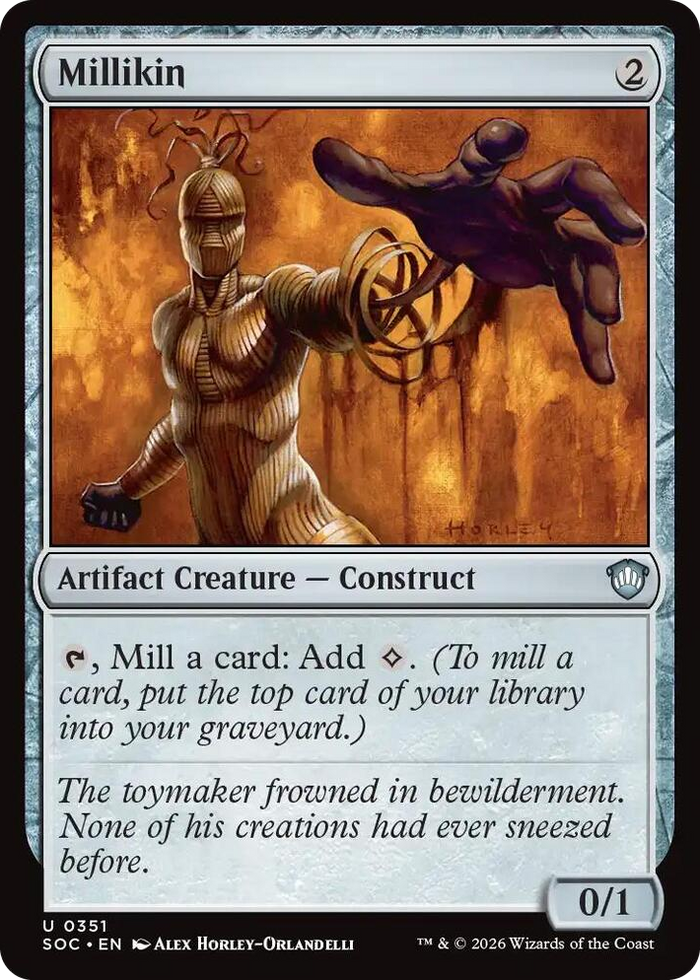 Millikin #351 U - Commander: Secrets of Strixhaven Pokemon card