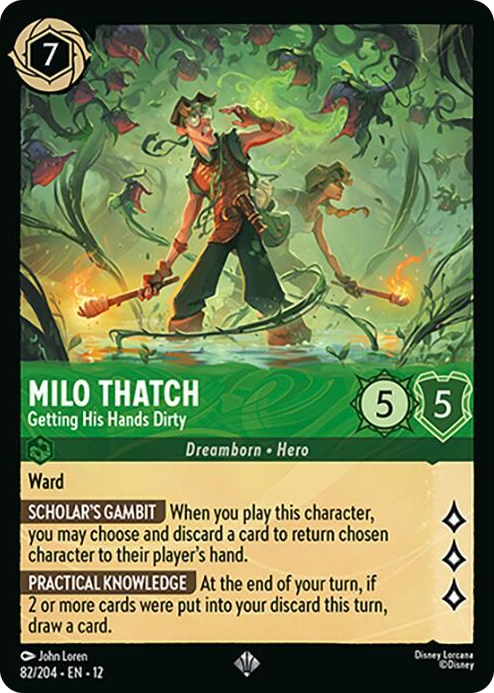 0082 Milo Thatch - Getting His Hands Dirty Super Rare Wilds Unknown