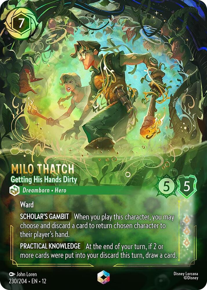 0230 Milo Thatch - Getting His Hands Dirty (Enchanted) Enchanted Wilds Unknown
